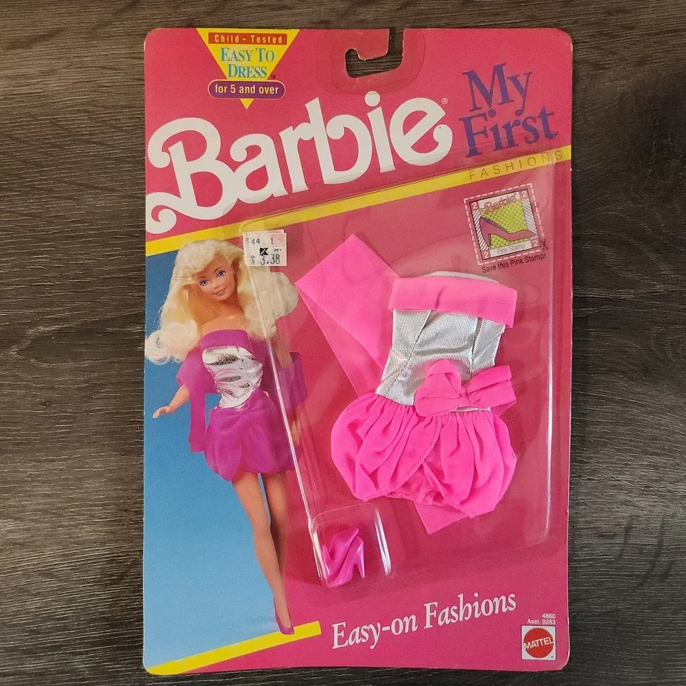 Vintage Mattel Barbie Fashions Lot of 3 MY FIRST 1990 #4860 #4853 #3399 NFRB NEW